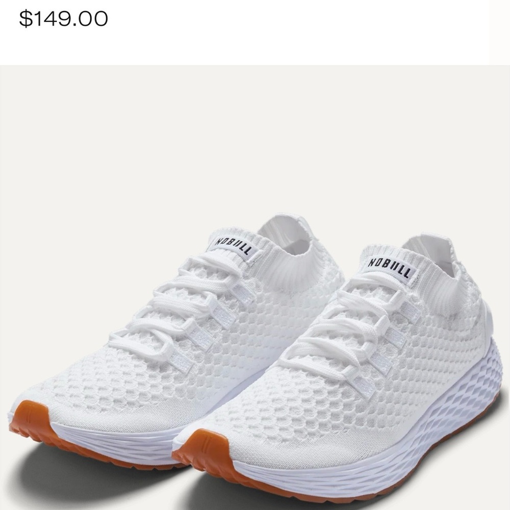 NOBULL Allday knit in White size 8 New